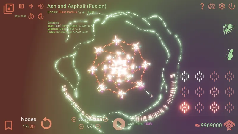 Core configuration screen