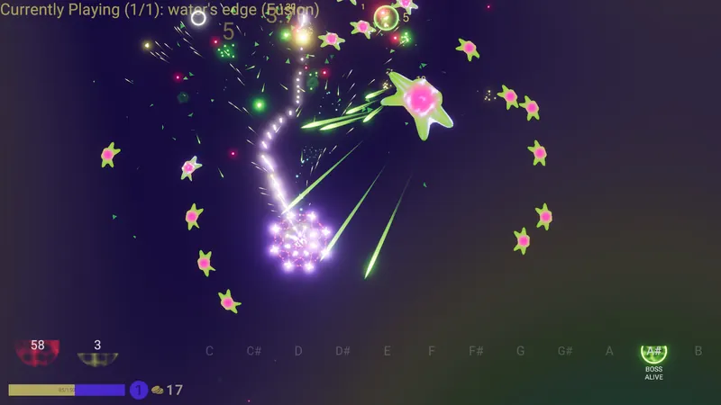 Orbital drones chasing enemies